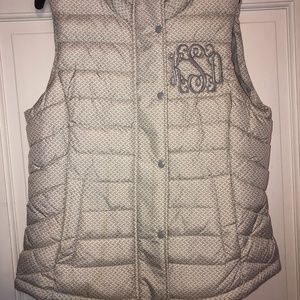Monogrammed Gap Puffer Vest